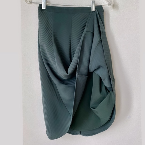 REISS Dark Green Midi Skirt - Size 0 - Picture 9 of 12